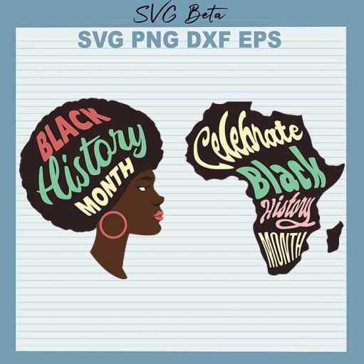 Celebrate black history month svg