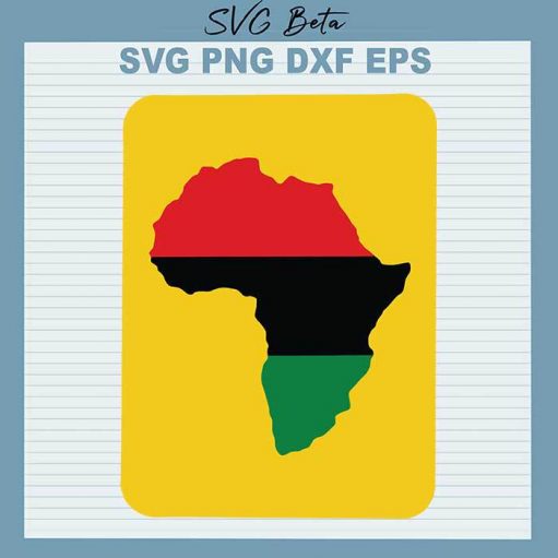 Africa continent map svg