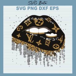Louis Vuitton Lips svg