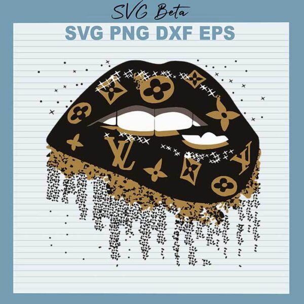 Louis Vuitton Lips svg