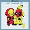 Pikachu and Deadpool Friend svg