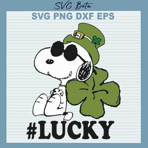 St Patricks Day Snoopy svg