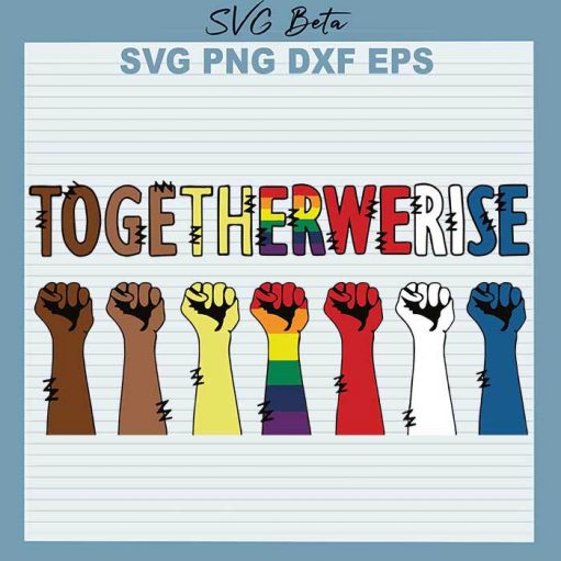 Together we rise svg