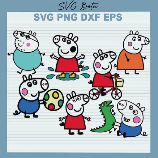 Peppa pig Bundle svg