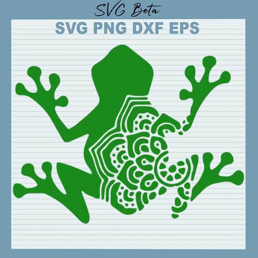 Mandala Frog svg