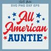 All American Auntie Svg