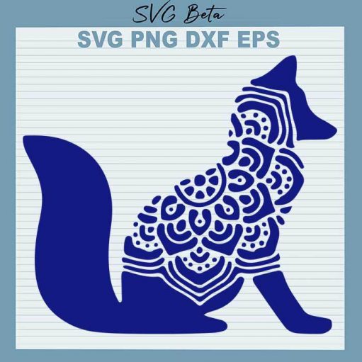 Mandala Fox svg