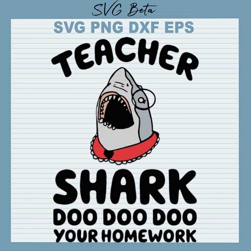 Teacher Shark Doo Doo svg