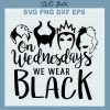 On Wednesday We Wear Black Svg