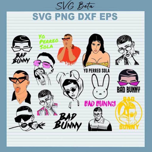 Bad Bunny Bundle svg