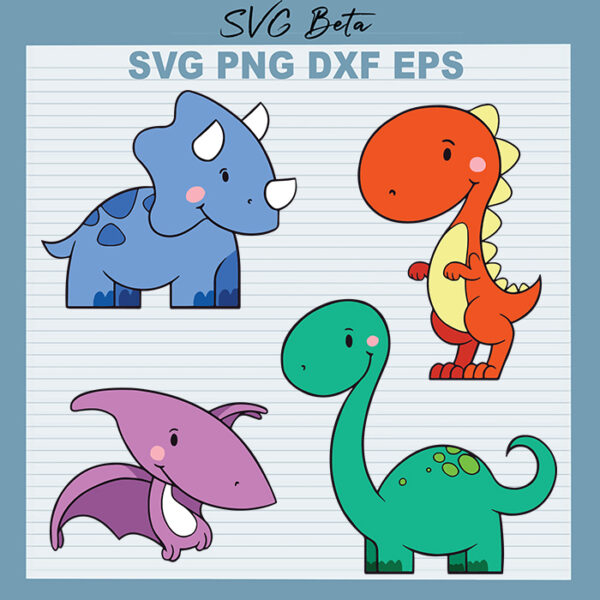 Funny Dinosaur svg