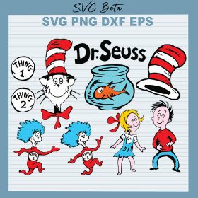 Dr Seuss Bundle SVG file for craft handmade cricut products