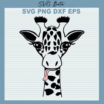 Baby giraffe face SVG file craft handmade cricut products