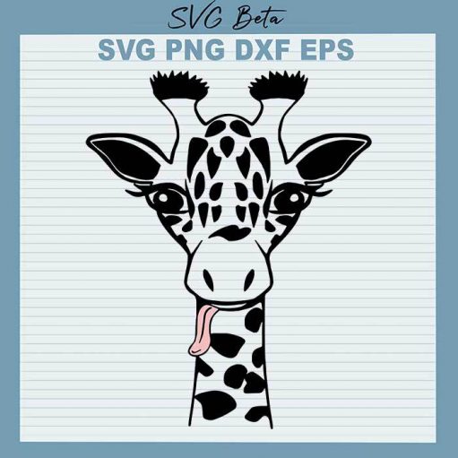 Baby Giraffe Face Svg