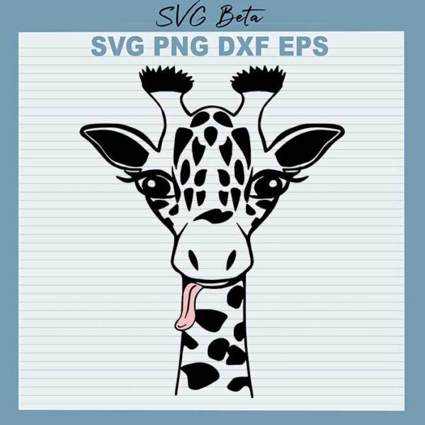 Baby giraffe face svg