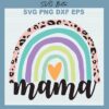 Mama rainbow svg