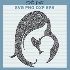 Mandala Mom and Son svg