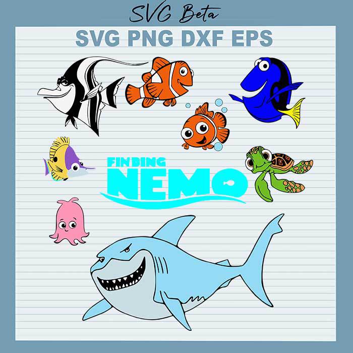 Download Disney Finding Nemo Svg File For Craft Handmade Cricut Products