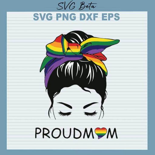 Proud mom lgbt svg