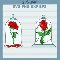 Beauty And The Beast Rose svg