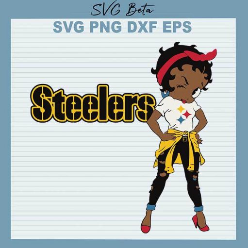 Steelers Betty Boop svg