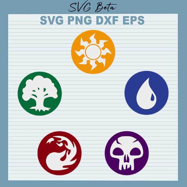 Five element of nature svg