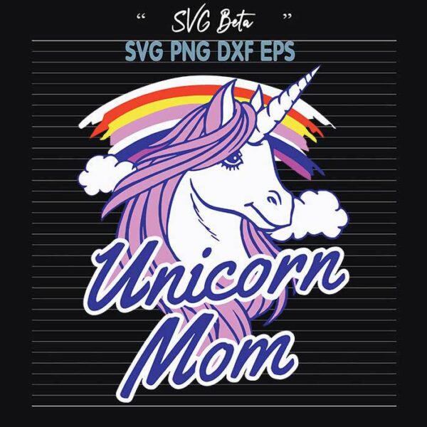 Unicorn mom svg