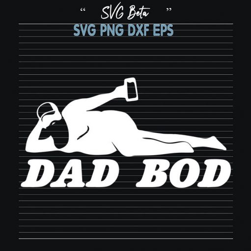 Dad bod svg cut file for cricut silhouette studio handmade products craft