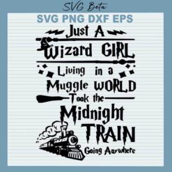 Just a wizard girl svg