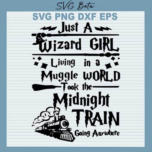 Just A Wizard Girl Svg