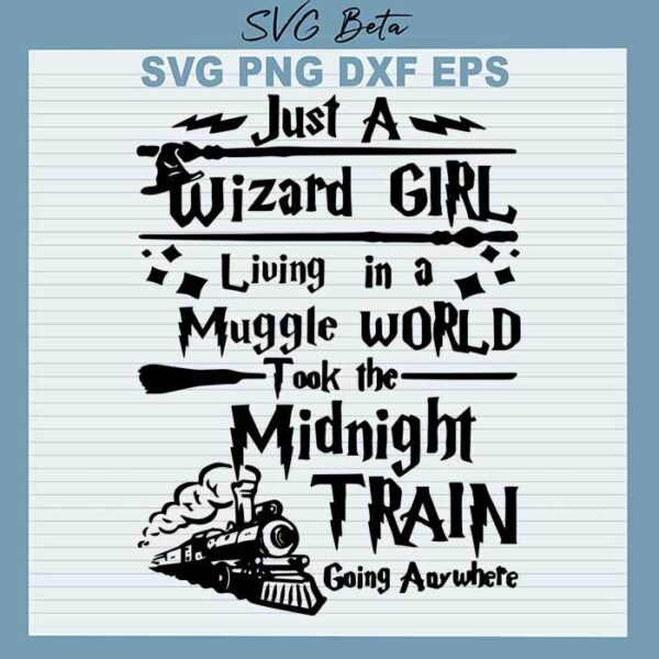 Just a wizard girl svg