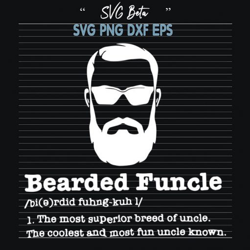 Bearded Funcle Svg