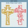 Blessed Jesus Cross Svg