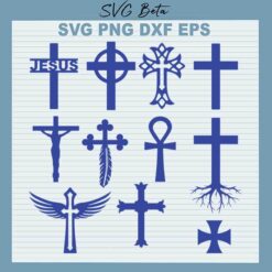 Jesus cross bundle svg
