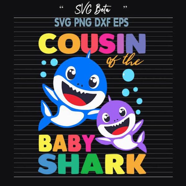 Cousin of the baby shark svg