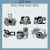 Floral camera bundle SVG