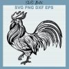Rooster Drawing SVG