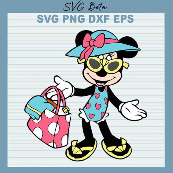 Summer Minnie Mouse svg