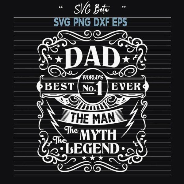 Dad Best No 1 Ever svg