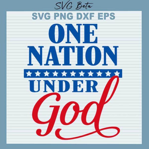 One nation under God svg