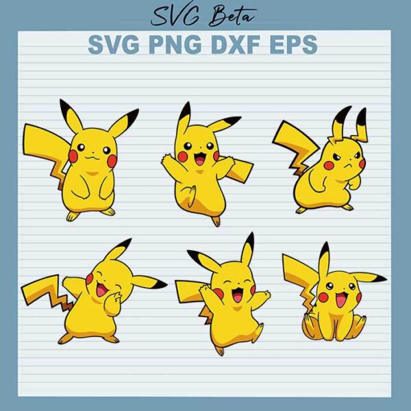 Pikachu Bundle svg