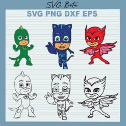 PJ Mask Catboy Bundle svg files