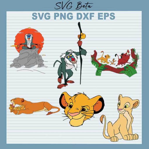 Disney Lion King Simba Bundle SVG, Lion King SVG, Simba And Nala SVG