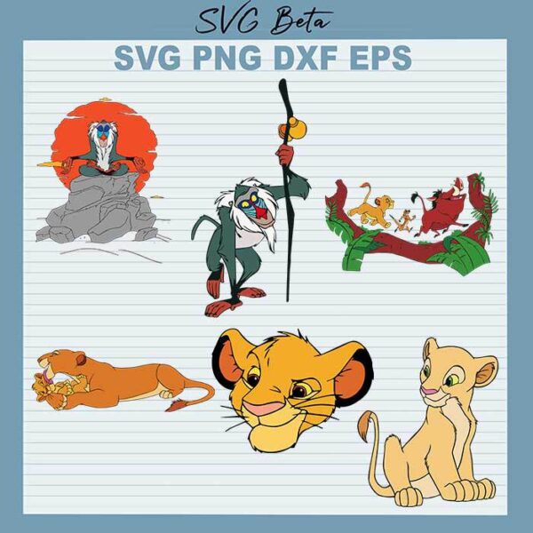 Disney Lion King Simba bundle svg