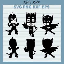 PJ Mask Owlette Catboy svg