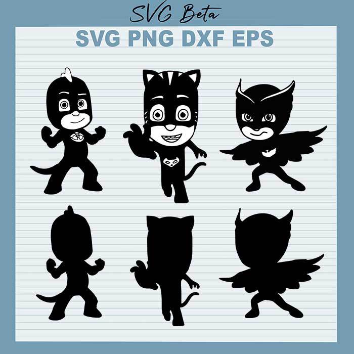 PJ Mask Owlette Catboy SVG, Pj Mask SVG, Catboy SVG, Pj Mask Disney SVG