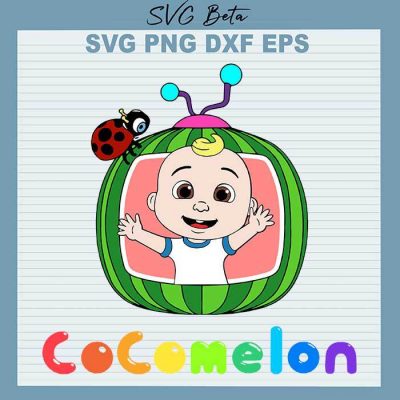 Cocomelon SVG, Cocomelon Baby SVG, Cocomelon Alphabet Number Letters SVG