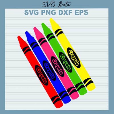 Crayon Kindergarten SVG, Crayon SVG, Crayola SVG