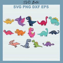 Baby Dinosaur Bundle svg