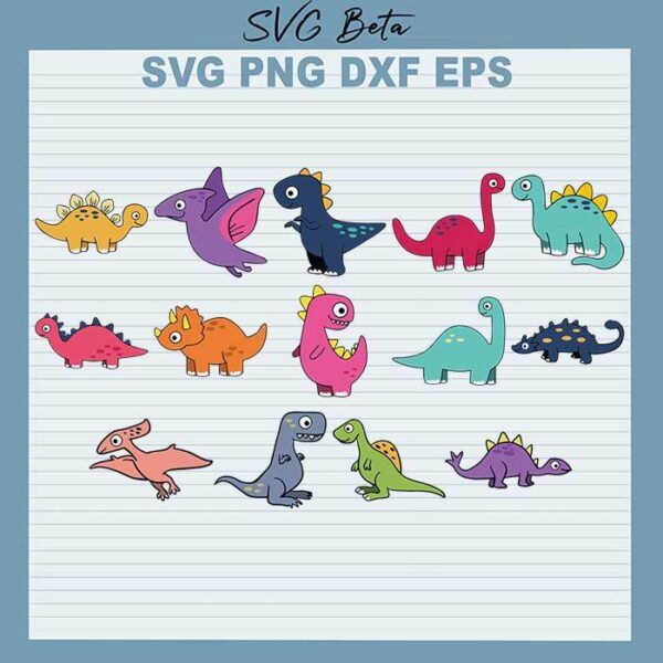Baby Dinosaur Bundle svg